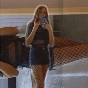 Zara galaxy see through mesh top